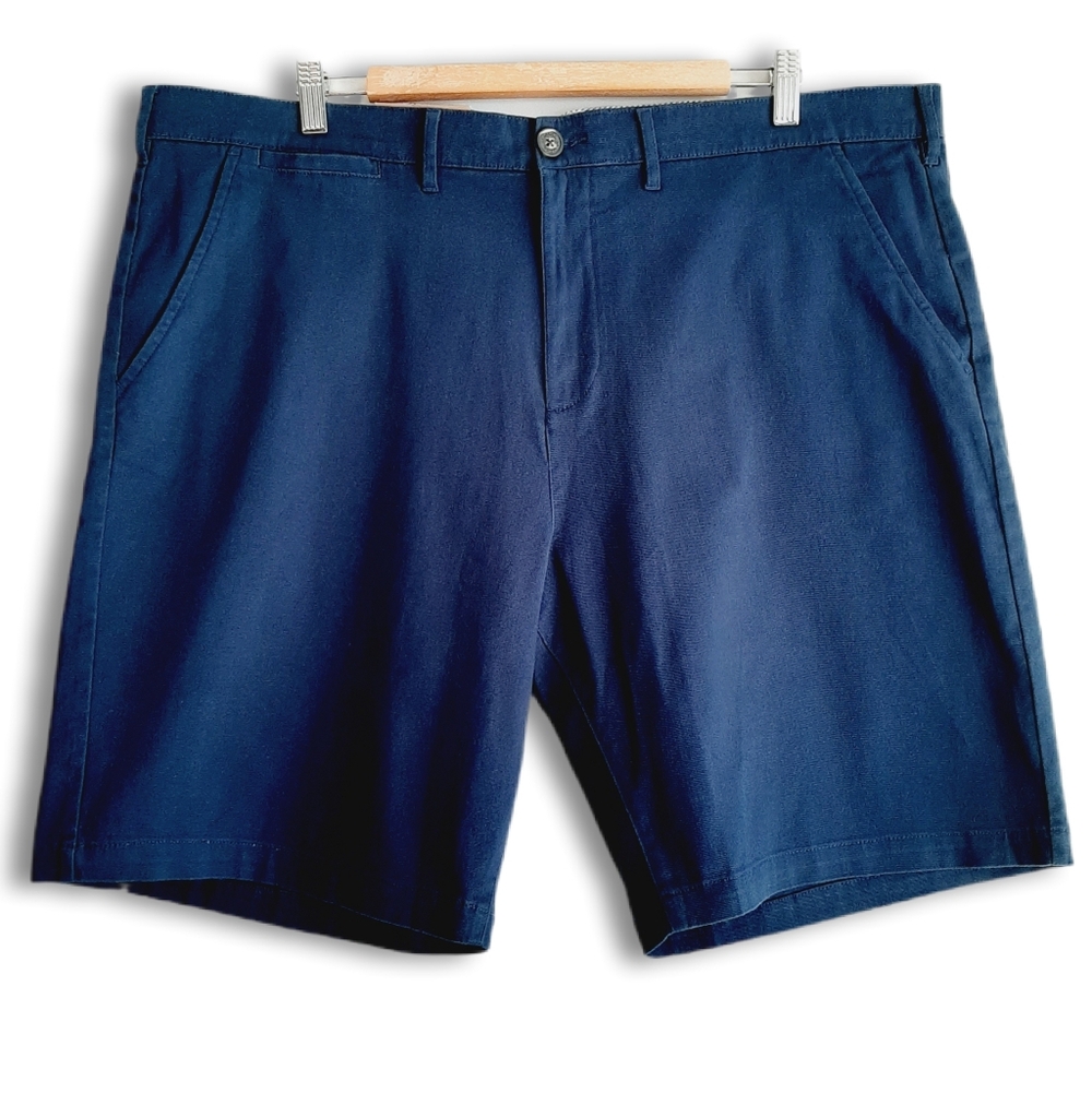 JACHS New York - NEW Flat Front Classic Navy Blue Casual Shorts Men's Sz 40